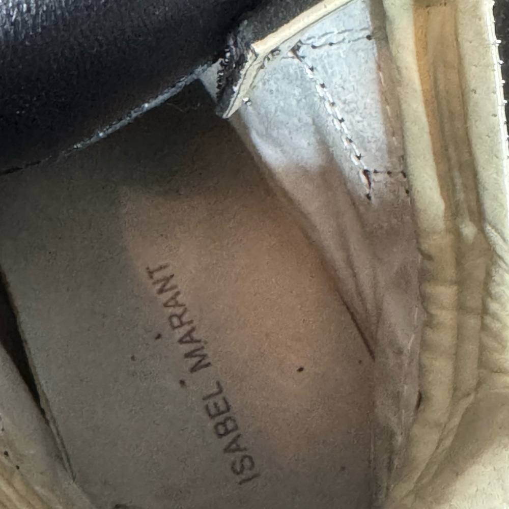 Isabel Marant Black and Brown Wedge Sneakers - Picture 7 of 7
